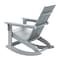 Flash Furniture Gray Modern Poly Resin Adirondack Rocking Chair JJ-C14709-GY-GG - alternate 2